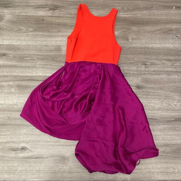 Atlein Color Block Wrap Dress Size 00 - Picture 11 of 11